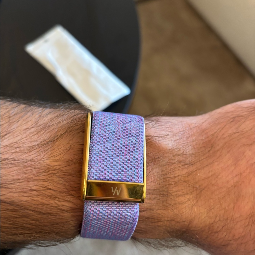 Whoop 5.0/Mg Pink/purple Band with shiny Gold Clasp/Hook - whoop one/life/peak - Picture 2 of 10
